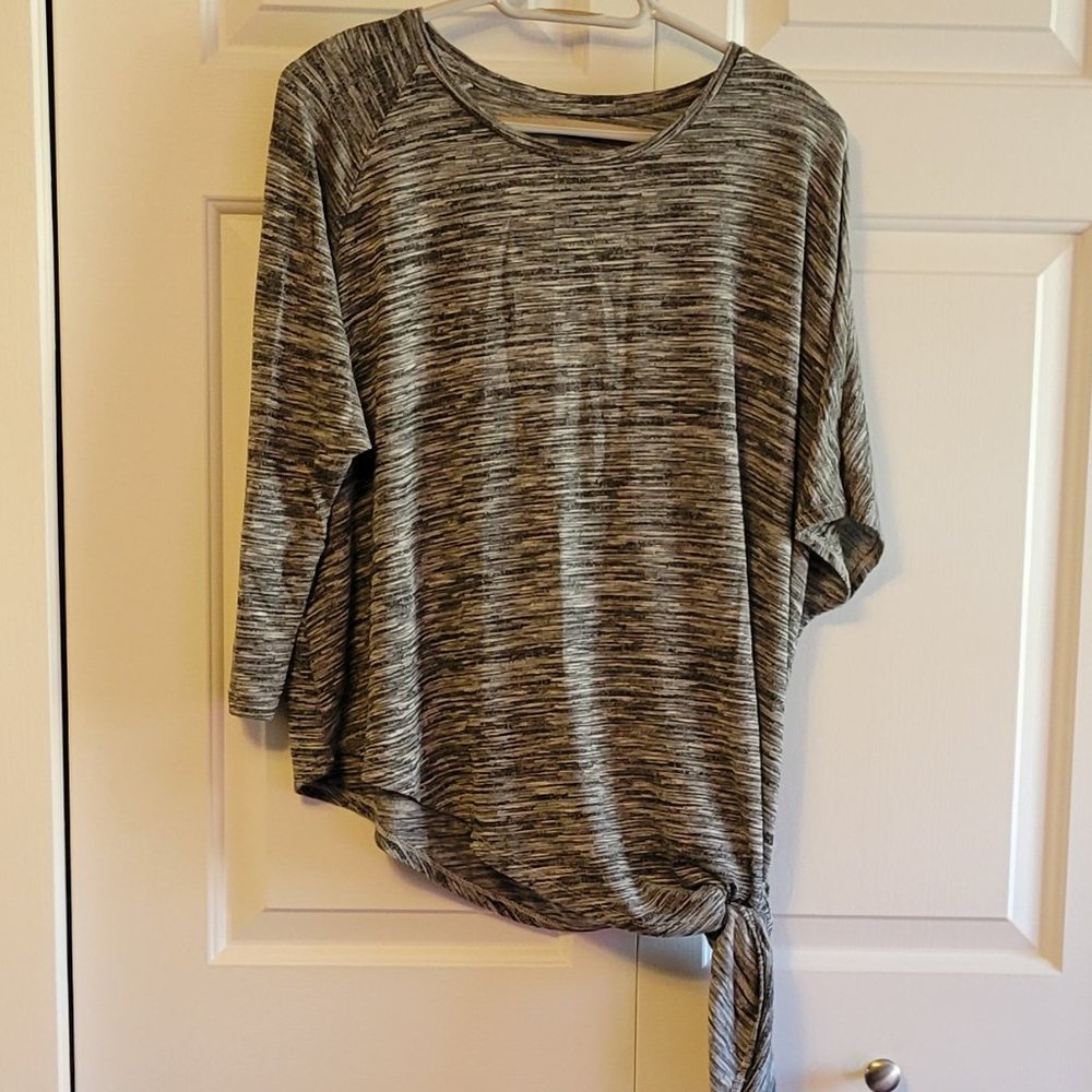 Bershka Asymetric Sleeves and Side Tie Top